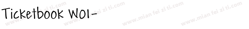 Ticketbook W01字体转换